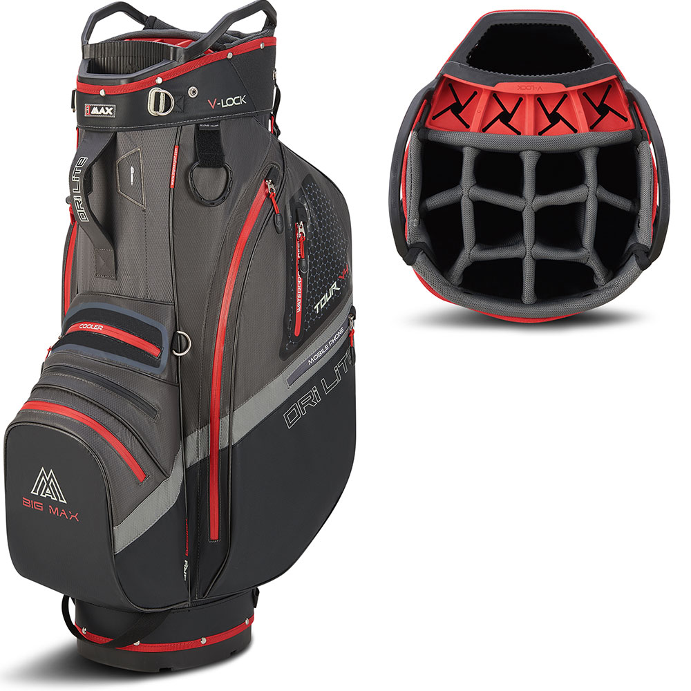 Big Max Dri Lite V-4 Organizer Cartbag schwarz/grau/rot - Bags 1 | Golf &  Günstig
