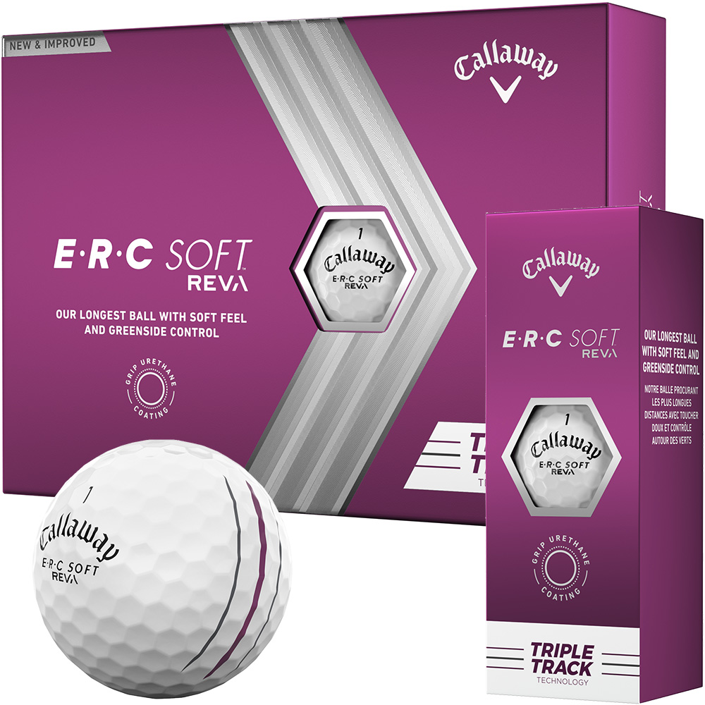 Callaway ERC Soft REVA Triple Track Golfball 3er weiss - Bälle 1 | Golf &  Günstig