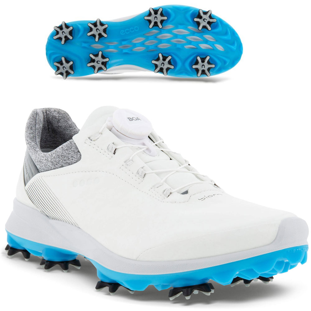 Ecco Biom G3 BOA Damen Golfschuh Gore-Tex weiss/blau - Schuhe 41 | Golf &  Günstig