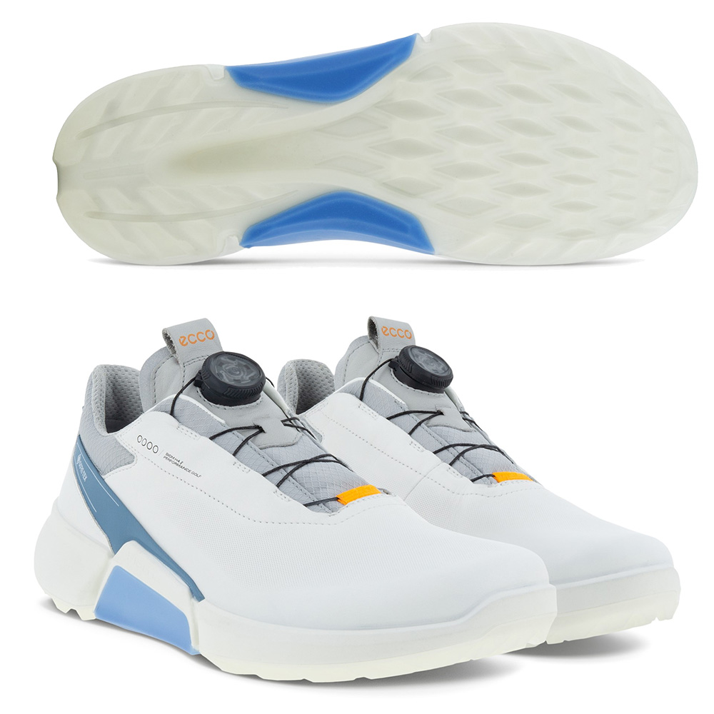 Ecco Biom H4 2 BOA Herren Golfschuh Gore-Tex weiss/blau - Schuhe 42 | Golf  & Günstig