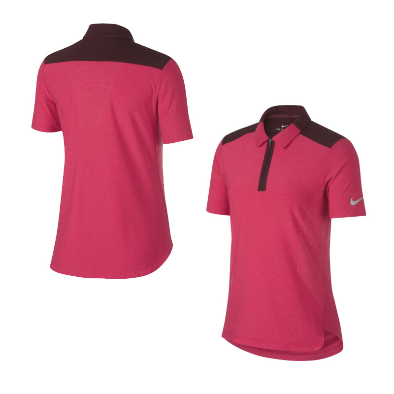 Nike Damen Zonal Cooling Polo (929505) magenta/navy - Bekleidung S | Golf &  Günstig