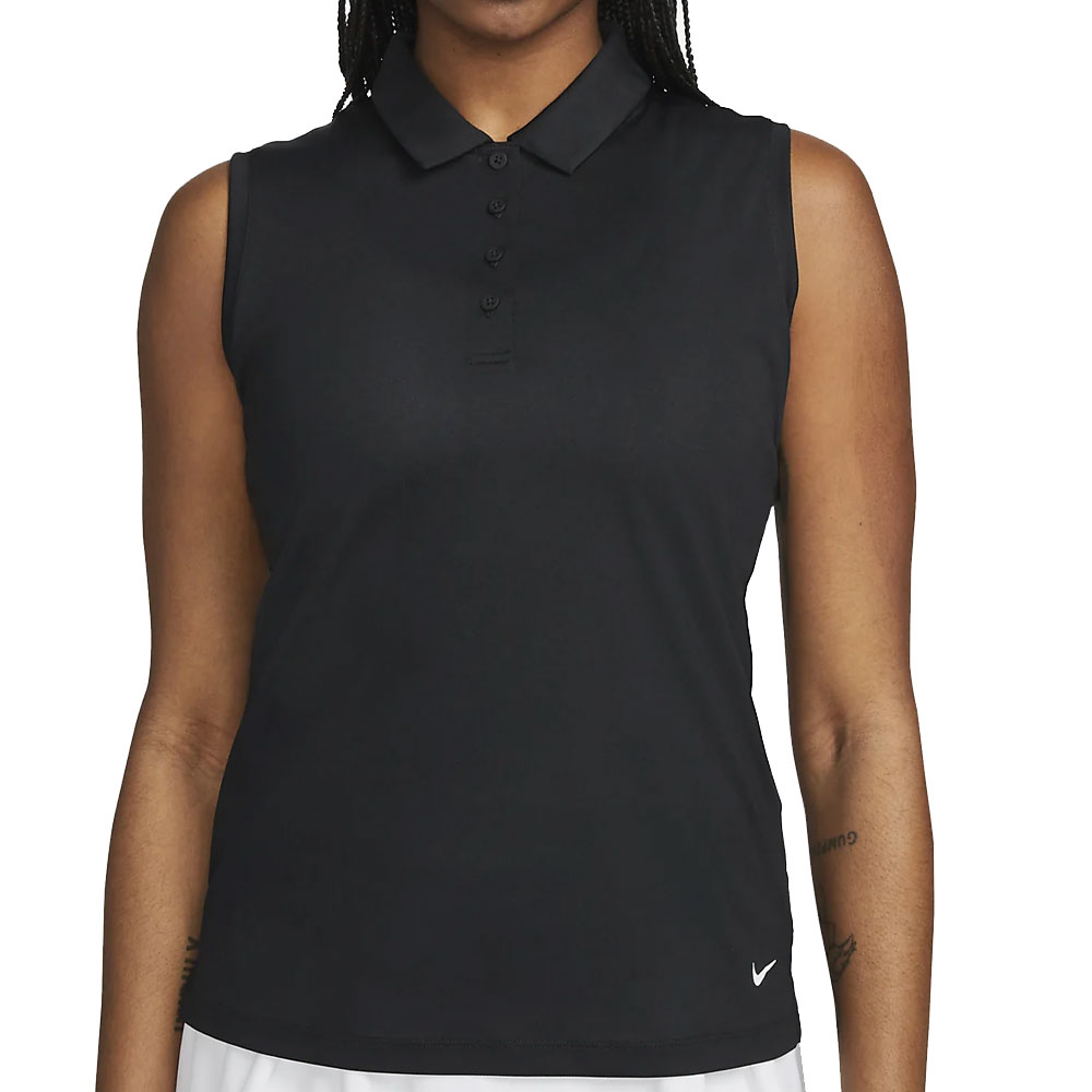 Nike Golf Damen Dri-Fit Victory Polo ärmellos schwarz - Bekleidung M | Golf  & Günstig