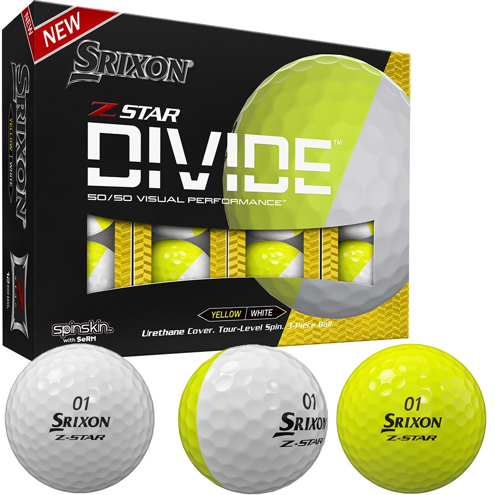 Srixon Z Star Divide Golfball 3er weiss/gelb - Bälle 1 | Golf & Günstig