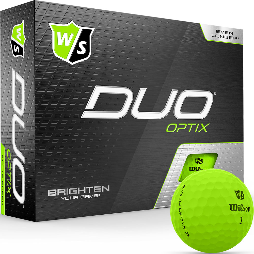 Wilson Staff DUO optix 12er matt grün - Bälle 1 | Golf & Günstig