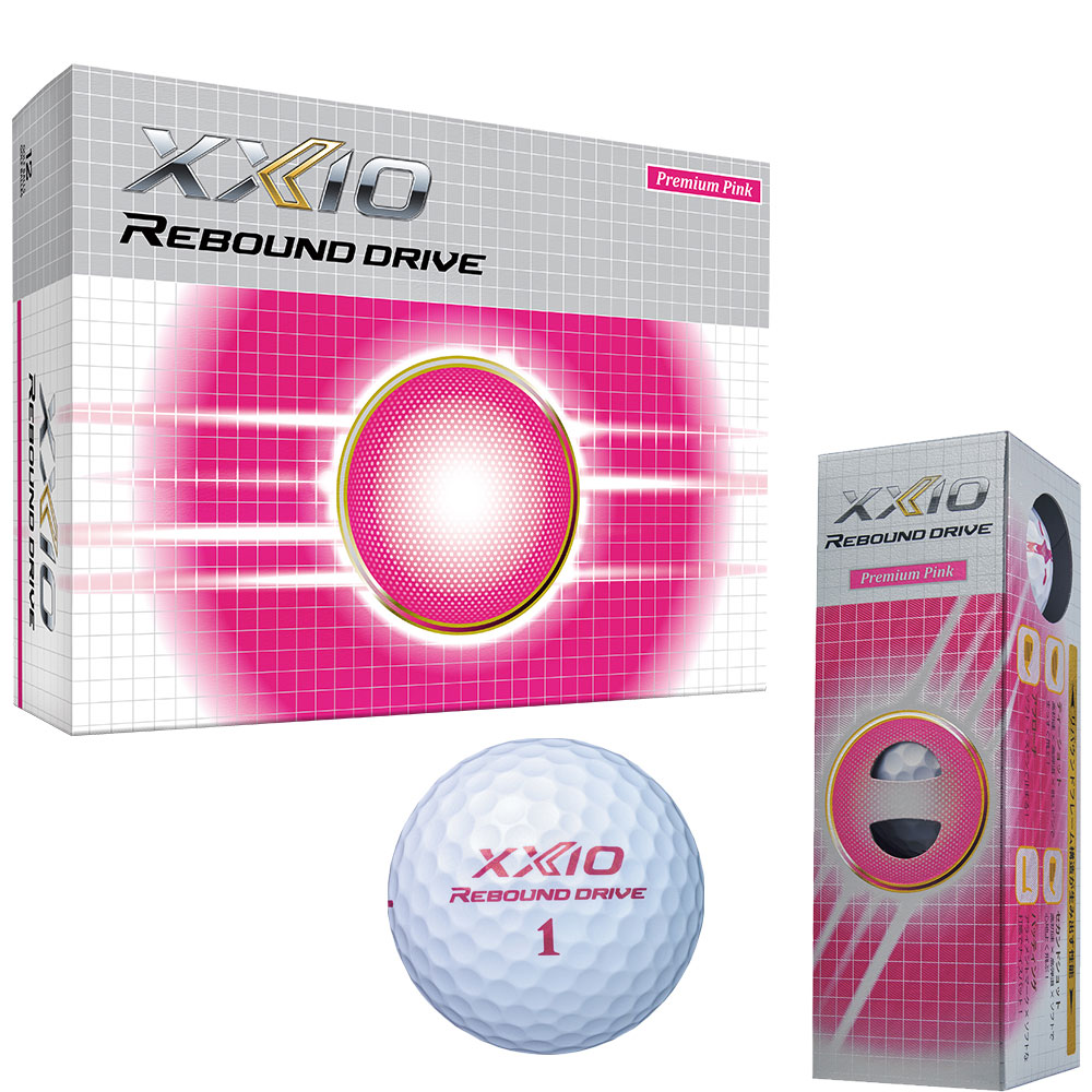 XXIO Rebound Drive Golfball 3er weiss/pink - Bälle 1 | Golf & Günstig