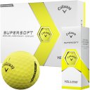Callaway Supersoft Golfball 12er matt gelb
