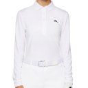 J.Lindeberg Golf Flor Langarm Polo Damen weiss