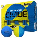 Srixon Q-Star Tour Divide '24 Golfball 12er blau/gelb