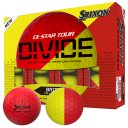 Srixon Q-Star Tour Divide '24 Golfball 12er rot/gelb