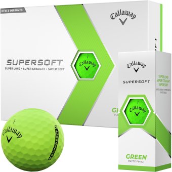 Callaway Supersoft Golfball 12er matt grün 1