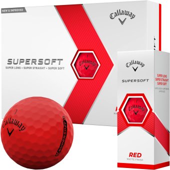 Callaway Supersoft Golfball 12er matt rot - 1 1