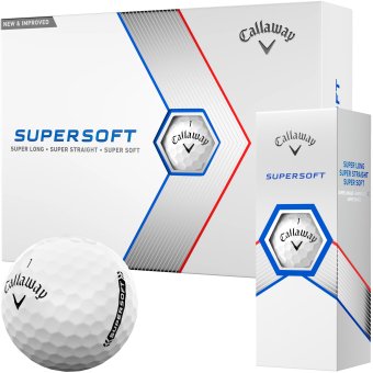 Callaway Supersoft Golfball 12er weiss 1