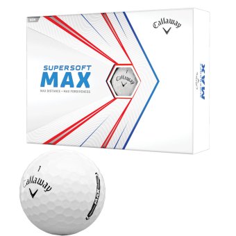 Callaway Supersoft Max Golfball 12er weiss 1