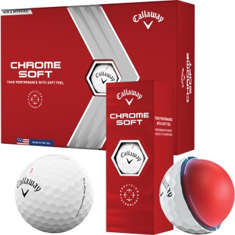 Callaway Chrome Soft Golfball 3er weiss 1