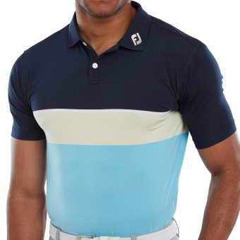 Footjoy Golf Colour Block Herren Polo blau/navy M