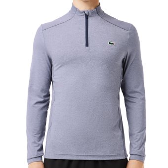 Lacoste Golf UD S Sport Herren Sweater graublau 1/4 Zip M