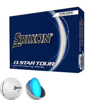Srixon Q-Star Tour Golfball 12er weiss 1