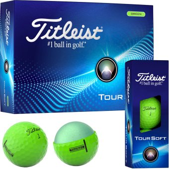 Titleist Tour Soft Golfball 12er Packung grün 1