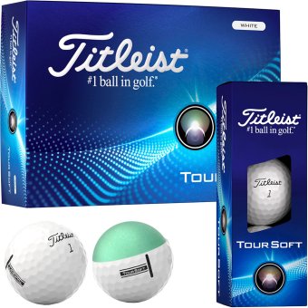 Titleist Tour Soft Golfball 12er Packung weiss 1