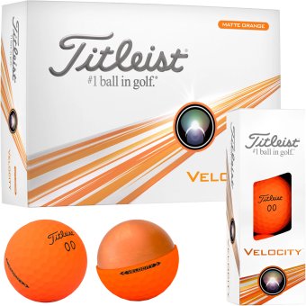 Titleist Velocity Golfball 12er Packung orange 1