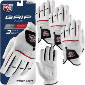 Wilson Staff Grip Plus Handschuh 3er Pack linke (Rechtshänder) | ML