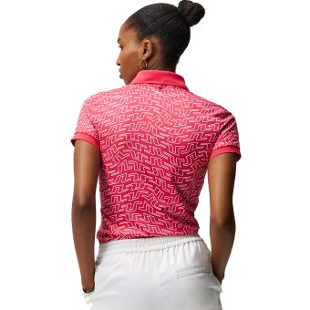 J.Lindeberg Golf Tour Tech Print Polo Damen pink - Bekleidung S | Golf &  Günstig